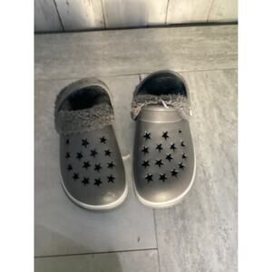 Koala Baby Grey Fur Baby Crocs Clogs Sandals Bear Size 11